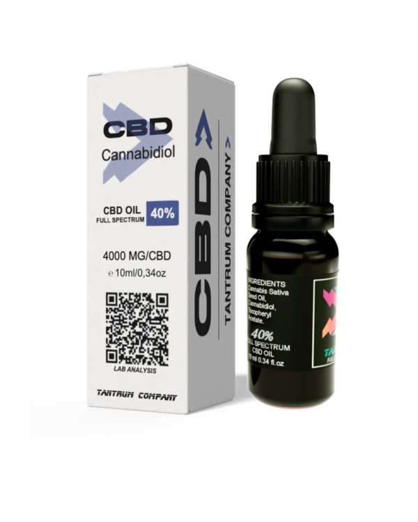 Aceite CBD 40% Full Spectrum Tantrum, frasco 10 ml