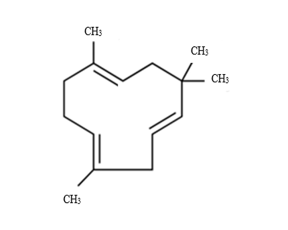 Estructura química del α-humuleno
