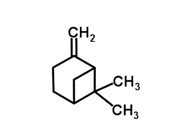 Estructura química del Beta-pineno